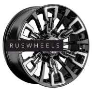 Диски LS 8x17/6x139,7 ET-15 D106,1 1363 BKF (конус, Колпак+лого)