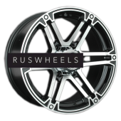 Диски LS 8x17/6x139,7 ET10 D110,5 473 BKF (конус, Колпак+лого)