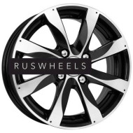 Диски КИК 6x15/4x114,3 ET40 D67,1 Джемини (КС617) Алмаз черный