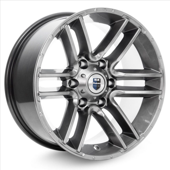 Диски КиК 8,0\R17 6*139.7 ET-20 d106.1 Дарк платинум