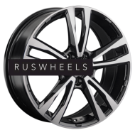 Диски Replay 7,5x18/5x108 ET36 D65,1 CHR117 BKF (конус, C570)