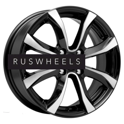 Диски iFree 6x15/4x114,3 ET40 D67,1 Дайс (КС696) Блэк Джек