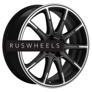Диски Khomen Wheels 6,5x17/4x100 ET50 D60,1 KHW1707 (Lada Vesta) Black-FP matt