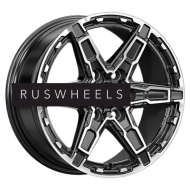 Диски КИК 8x18/6x139,7 ET30 D106,1 Дистрикт (КС1159) Алмаз черный