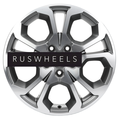 Диски Khomen Wheels 6,5x17/5x114,3 ET50 D66,1 KHW1711 (Arkana/Kaptur) Gray-FP