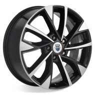 Диски КиК  Роквуд  7,0\R17 5*114,3 ET37  d66,6  алмаз чёрный  [77673]