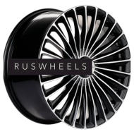 Диски Khomen Wheels 8,5x20/5x112 ET43 D66,6 KHW2008 (Mercedes Front) Black-FP