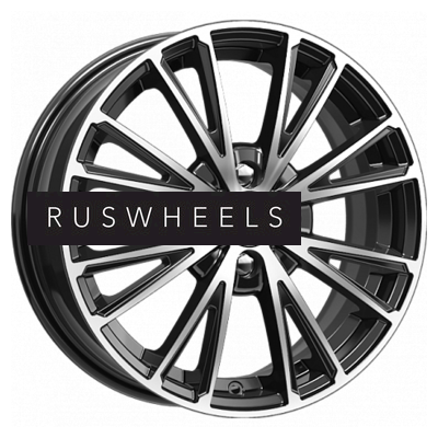 Диски КИК 6x15/4x100 ET40 D60,1 Меандр-оригинал (КС888) Алмаз черный SK