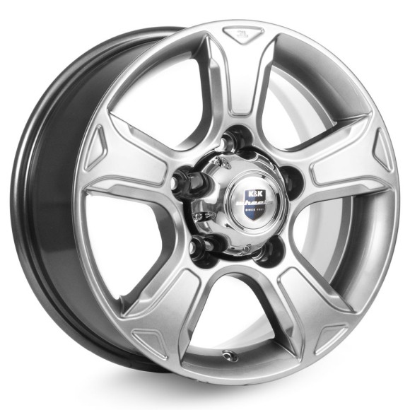 Диски КиК 7,0\R16 5*139.7 ET35 d98.5 Дарк платинум
