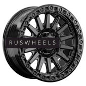 Диски LS FlowForming 9x18/6x139,7 ET15 D106,1 RC90 BK (конус, Колпак+лого)